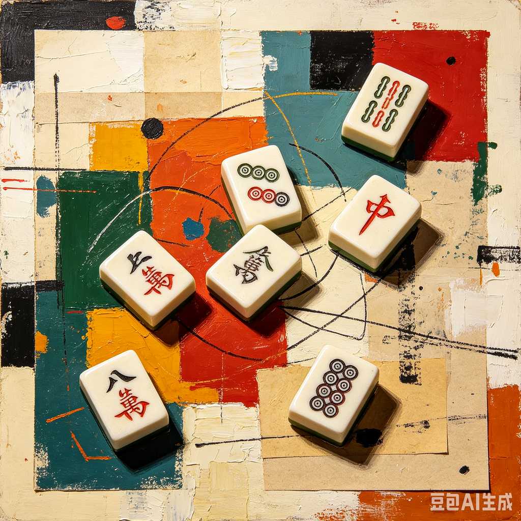 uniform color mahjong set print